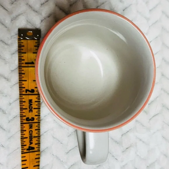 Vintage Stoneware Chantilly Fleur de Bois Ceramic Mug with Handle -Made in Japan - Picture 4 of 5